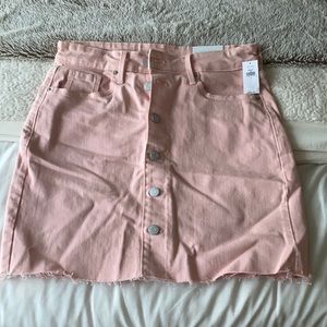 Pink denim skirt old navy NWT
